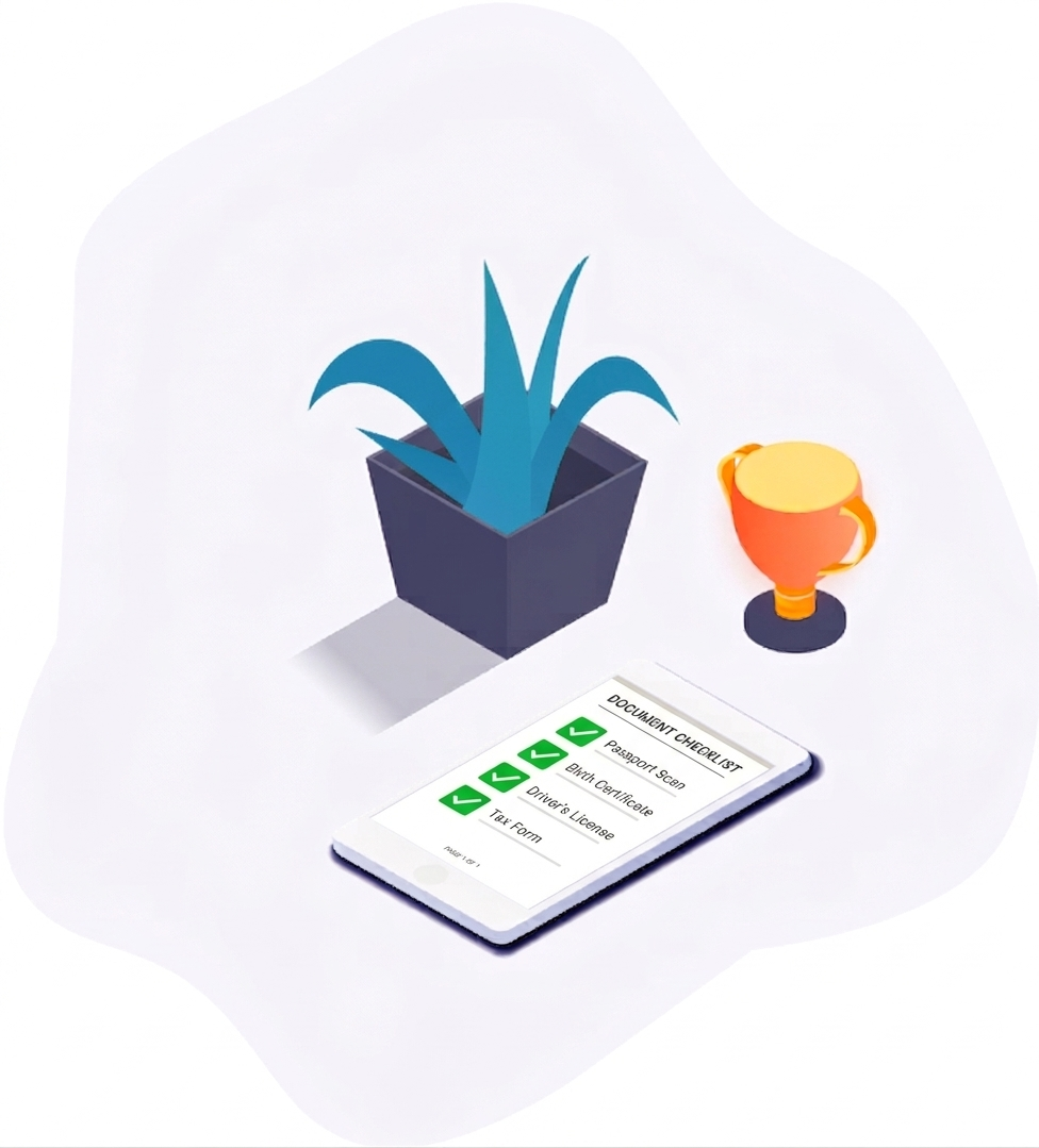 Document checklist for a visa application